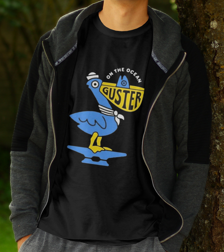 Pelican Guster On The Ocean Sailor Hat T-Shirt