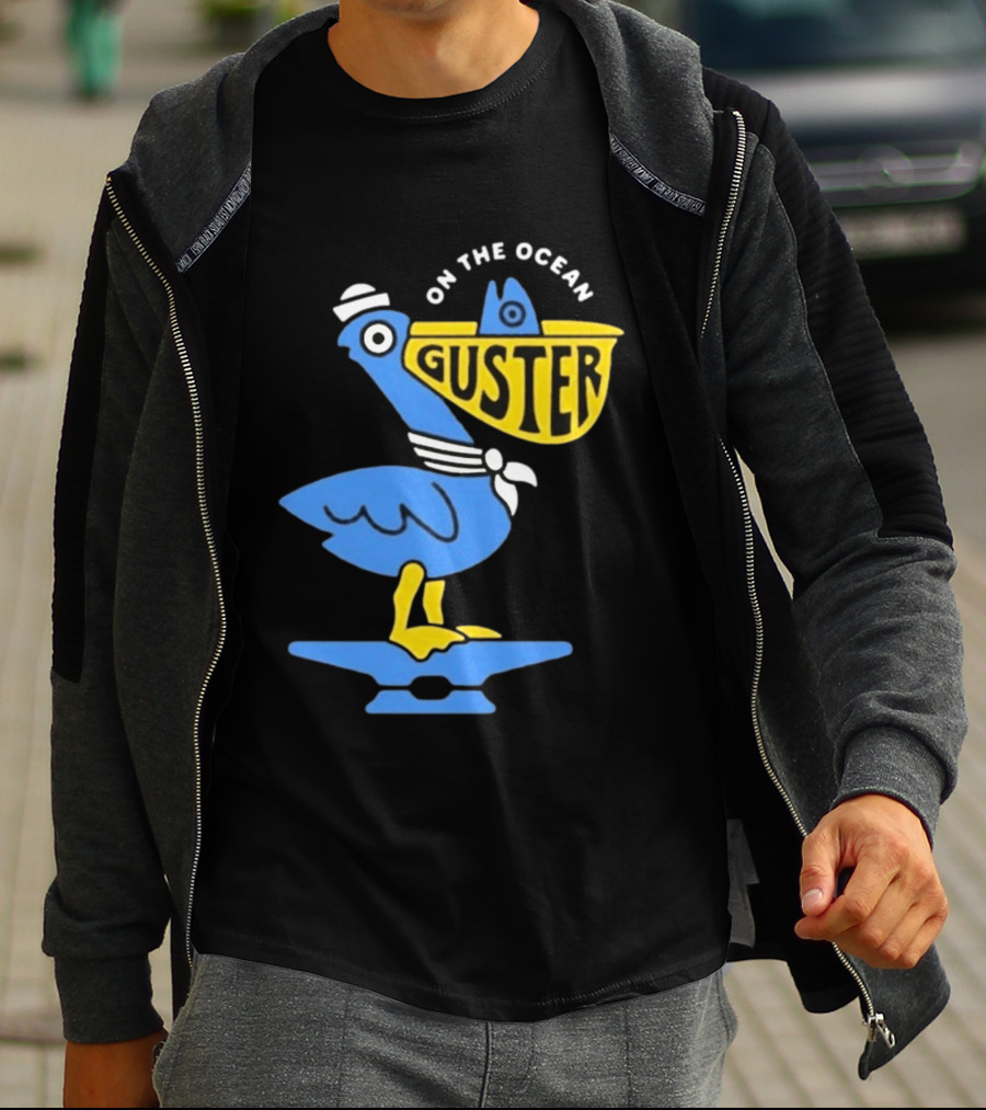Pelican Guster On The Ocean Sailor Hat T-Shirt