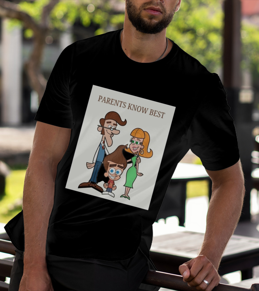 Parents Know Best Jimmy Neutron Timmy Turner Cartoon Mashup T-Shirt