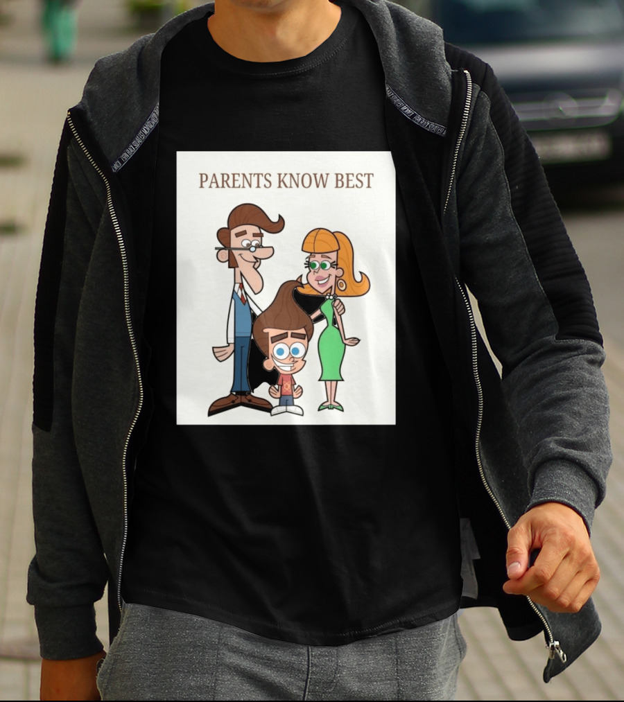 Parents Know Best Jimmy Neutron Timmy Turner Cartoon Mashup T-Shirt