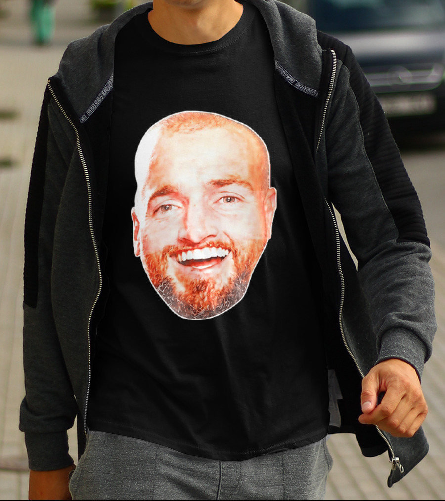 Post Malone Smiling Face Celebrity Image T-Shirt