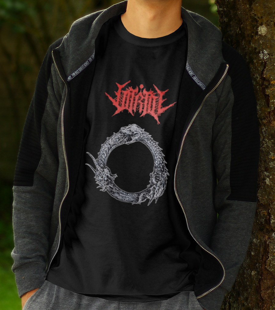Jormungandr Ouroboros Serpent Circle With Lorna Shore T-Shirt
