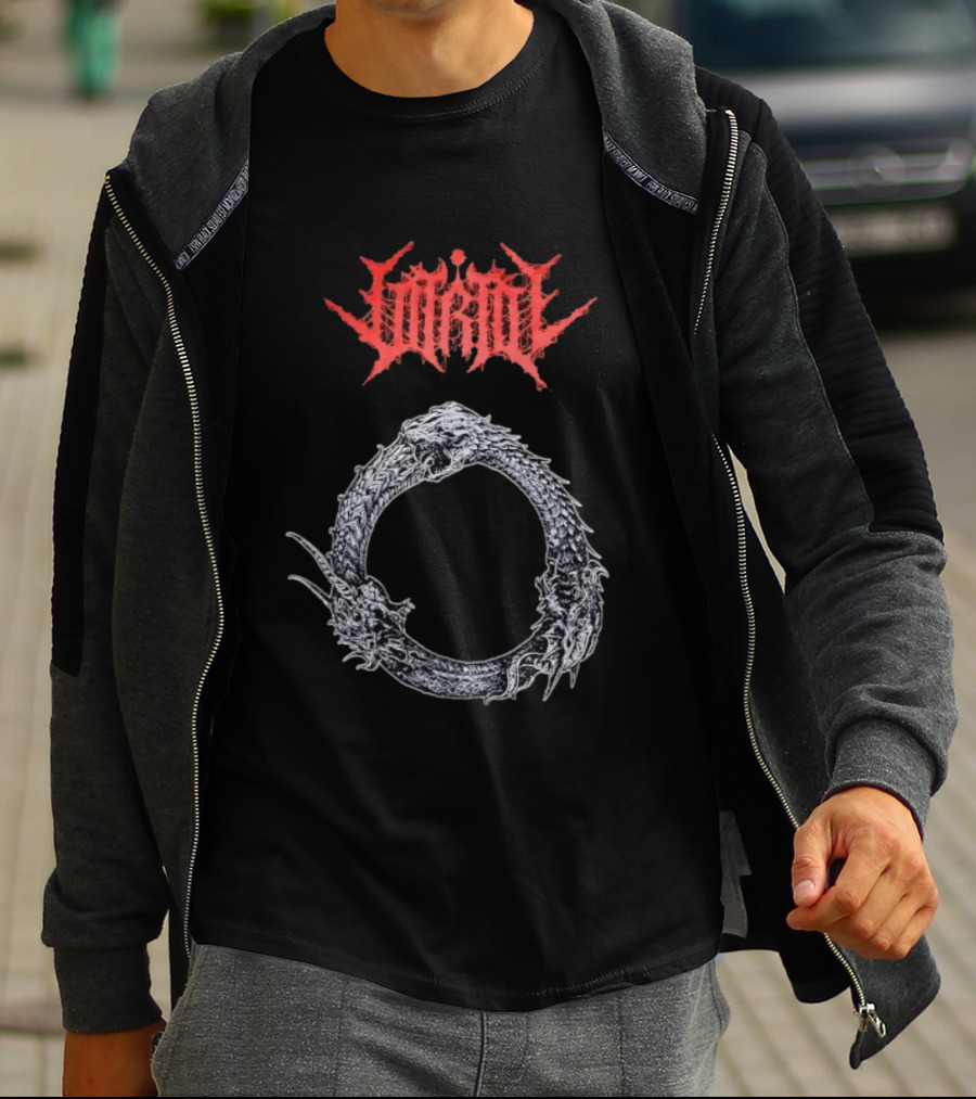 Jormungandr Ouroboros Serpent Circle With Lorna Shore T-Shirt
