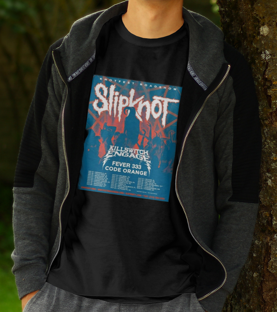 Knotfest Roadshow Slipknot Killswitch Engage Fever 333 Code Orange Tour Dates T-Shirt