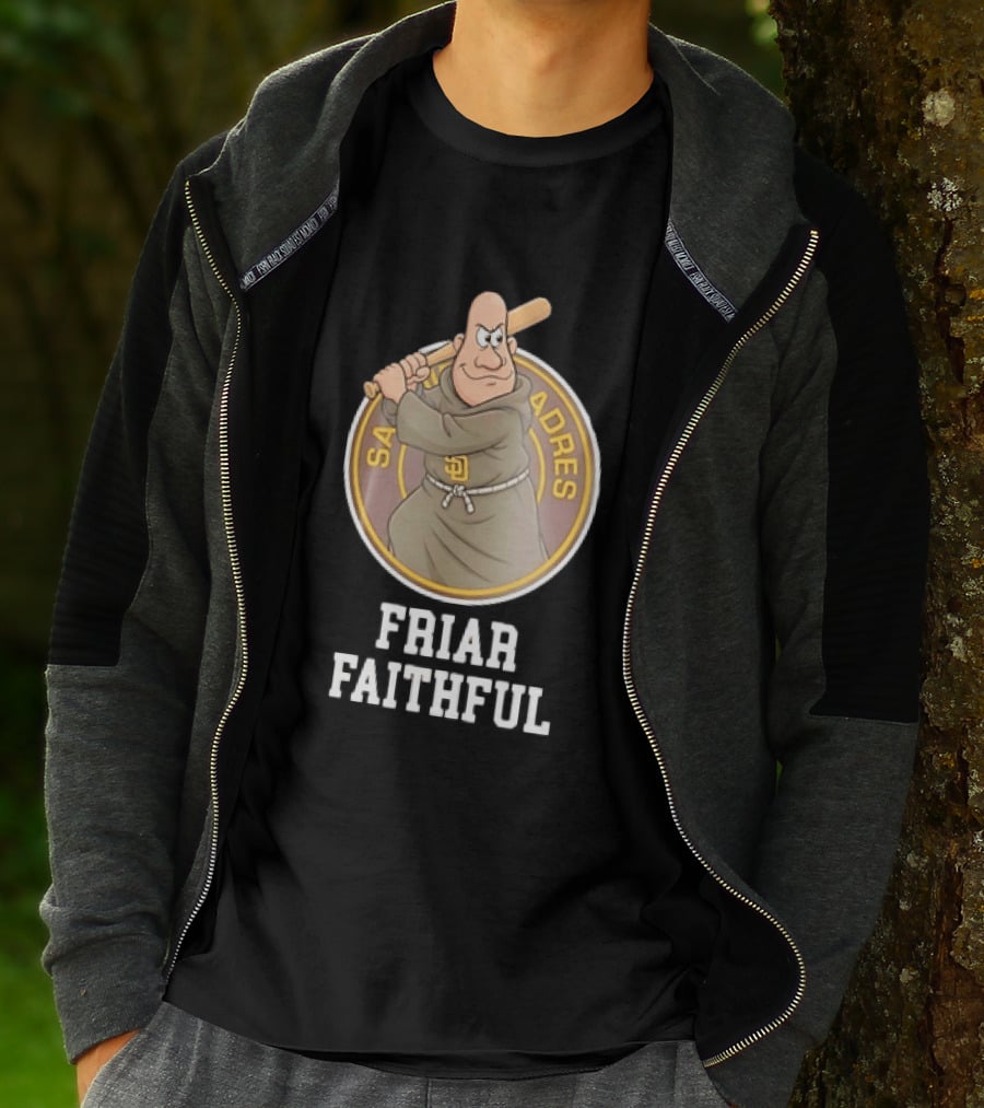 San Diego Padres Friar Faithful Baseball Fan Gear T-Shirt