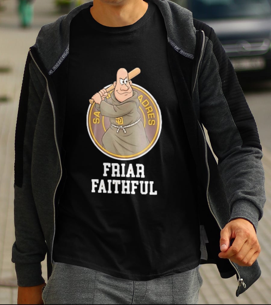 San Diego Padres Friar Faithful Baseball Fan Gear T-Shirt