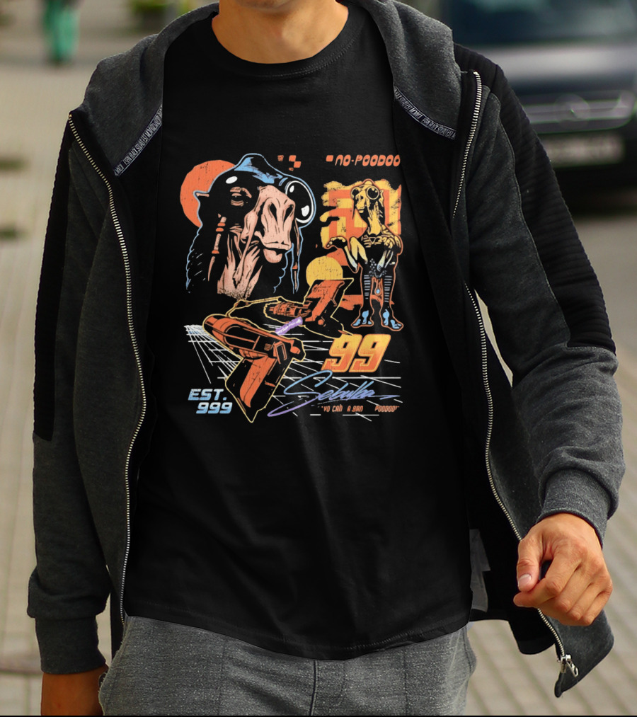 Sebulba No Poodoo Podracing Est 1999 Yo Can Ta Bantha Poodoo Racing Speed Pilot 99 T-Shirt
