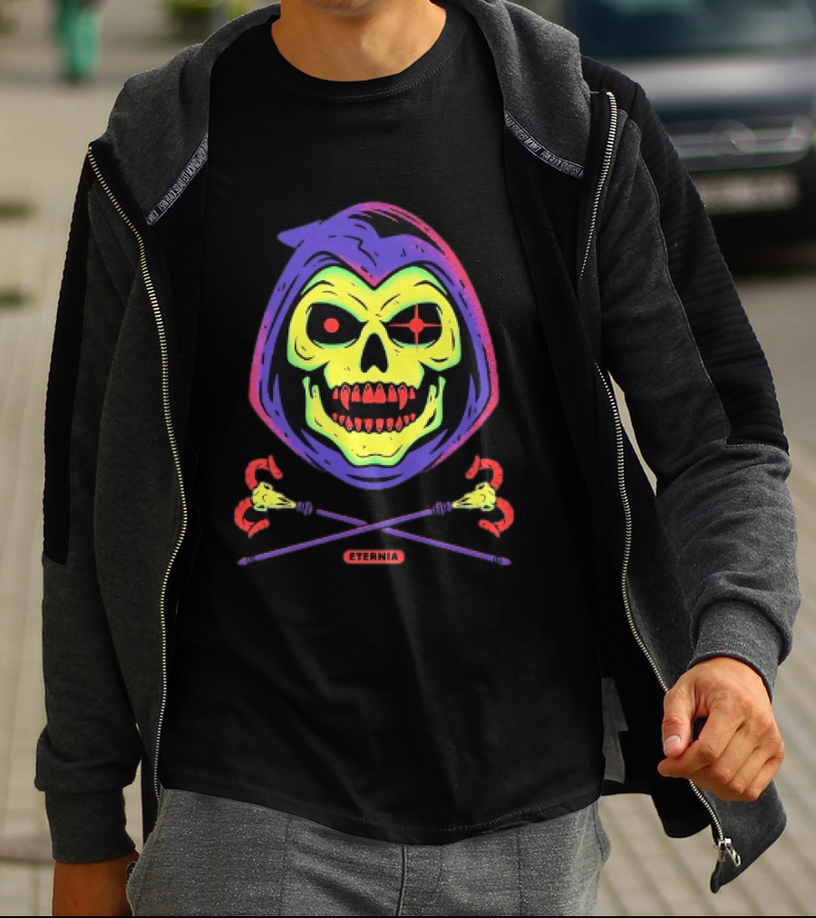 Skeletor Eternia Skull Crossbones Masters Of The Universe T-Shirt