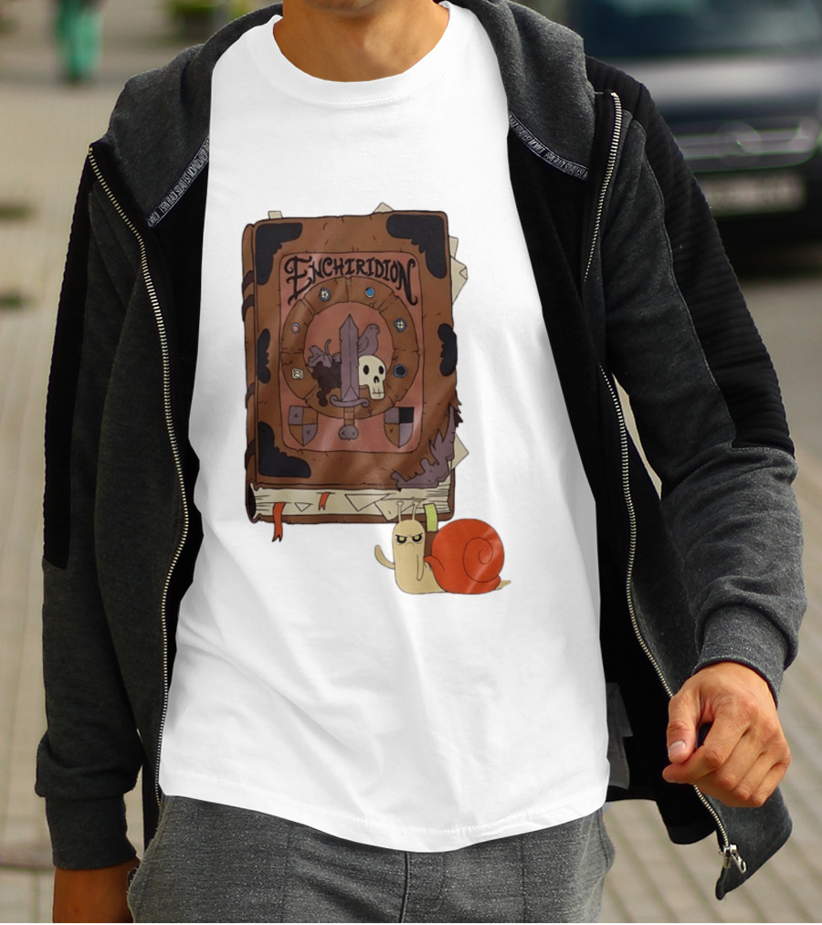 Adventure Time Enchiridion Snail Cartoon Network Book T-Shirt