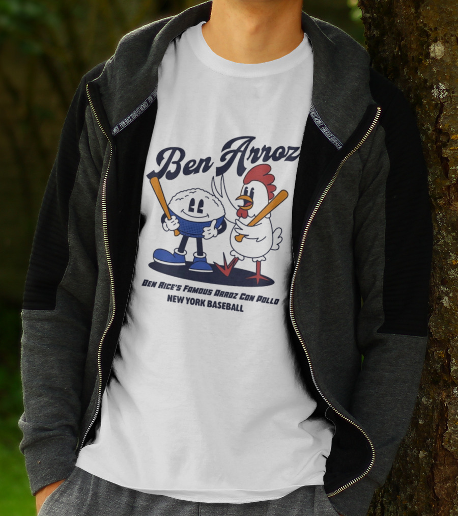 Ben Arroz Ben Rice's Famous Arroz Con Pollo New York Baseball T-Shirt
