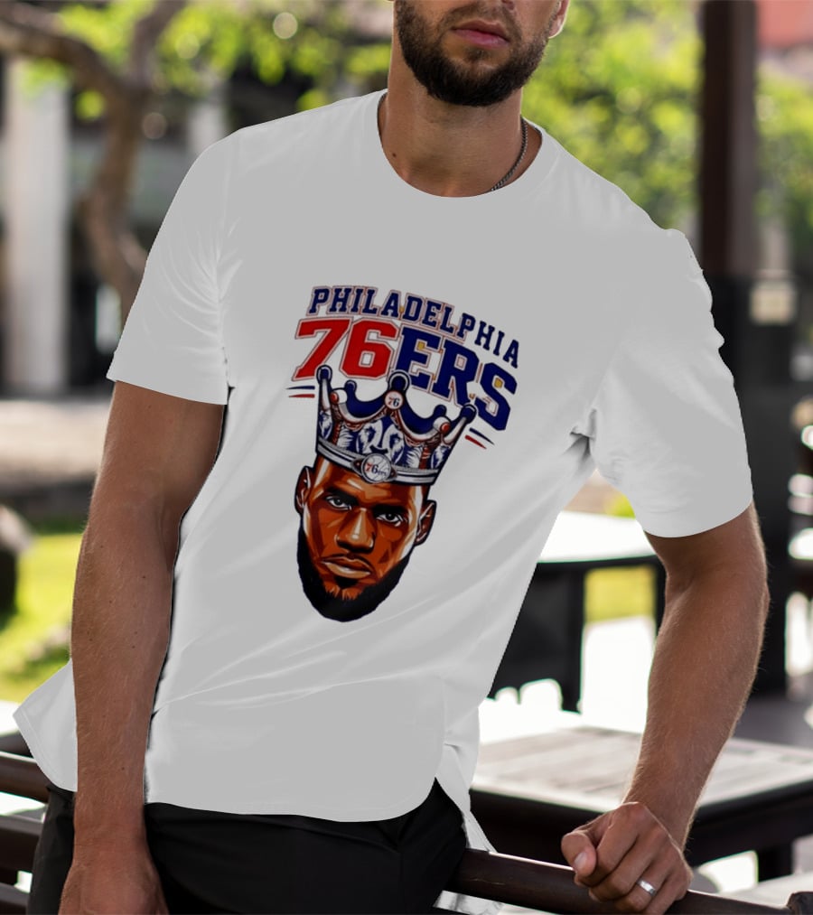 Philadelphia 76ers King Lebron 76 Crown T-Shirt
