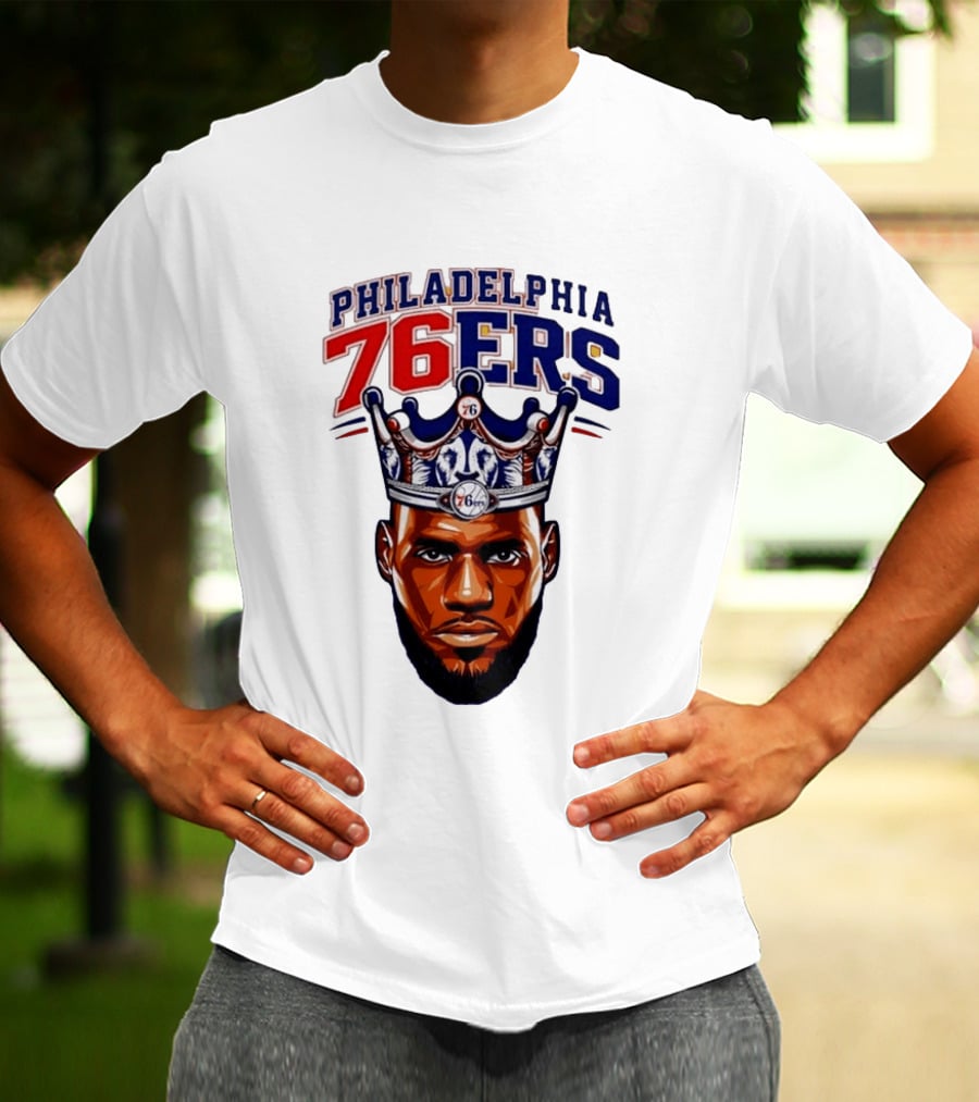 Philadelphia 76ers King Lebron 76 Crown T-Shirt