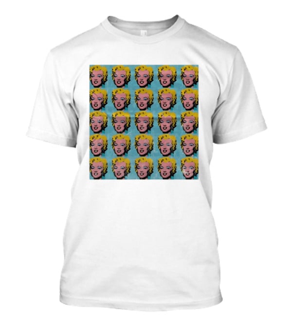 Marilyn Monroe Andy Warhol Pop Art Iconic Repeated T-Shirt