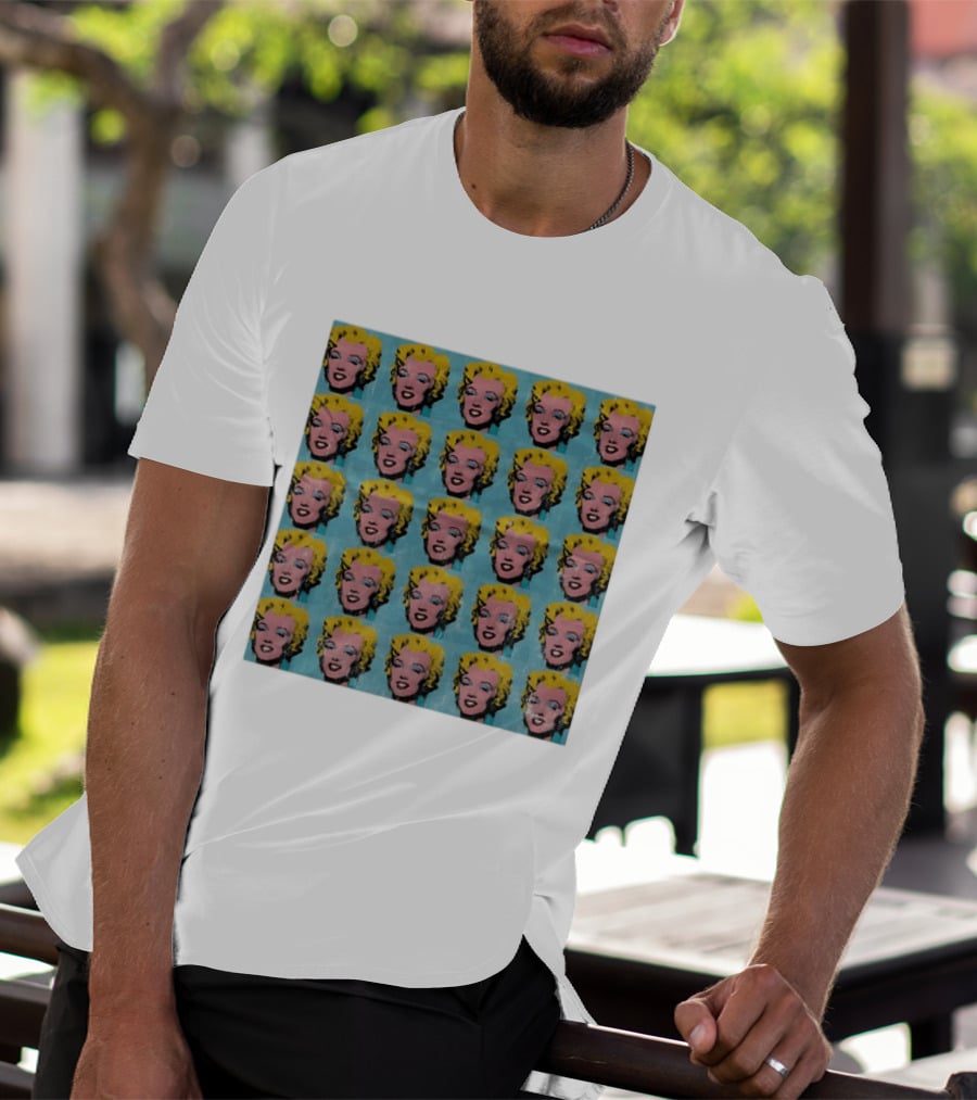 Marilyn Monroe Andy Warhol Pop Art Iconic Repeated T-Shirt