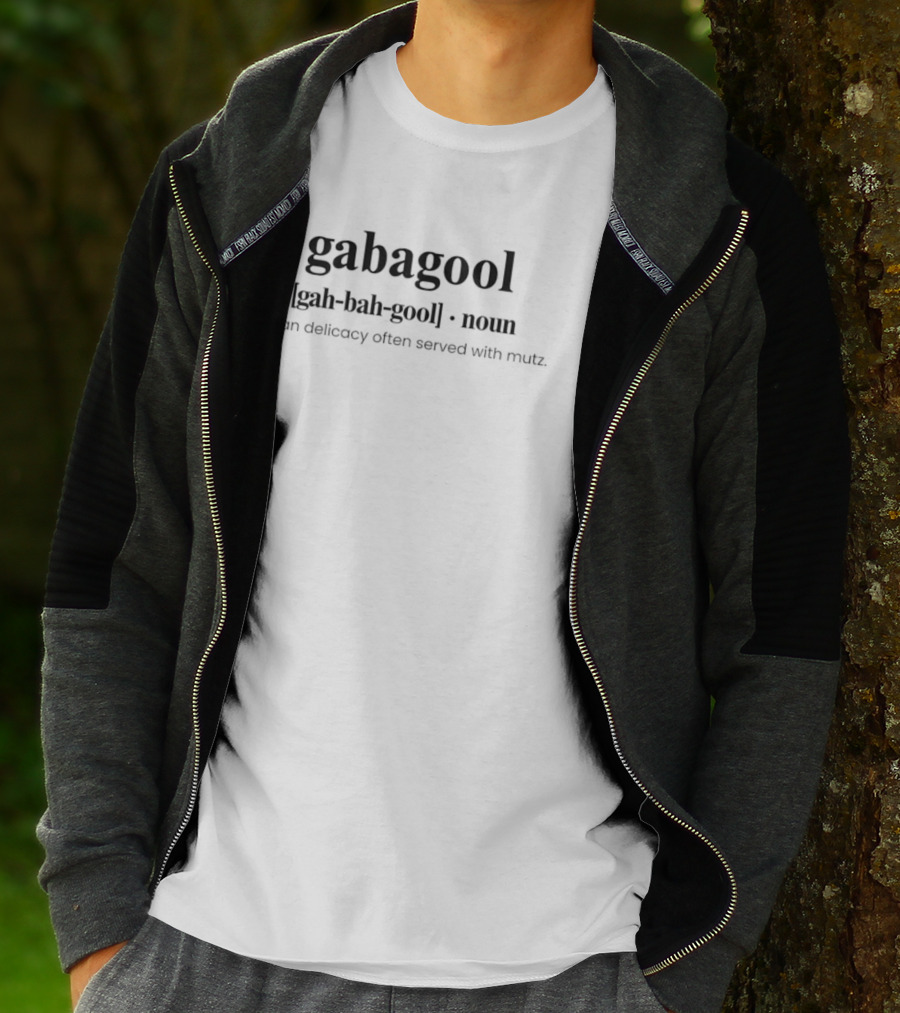 Gabagool Italian Delicacy Often Served With Mutz Definition T-Shirt