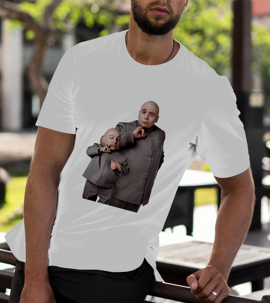 Dr Evil And Mini Me Iconic Duo Mike Myers Verne Troyer T-Shirt