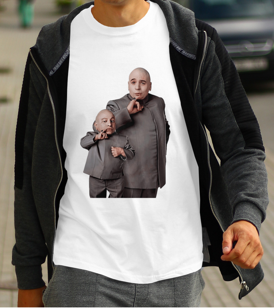 Dr Evil And Mini Me Iconic Duo Mike Myers Verne Troyer T-Shirt