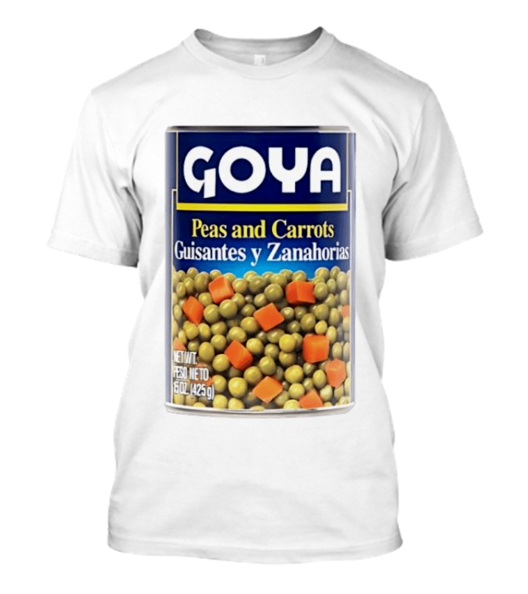 Goya Peas And Carrots Guisantes Y Zanahorias 15 Oz 425 G Canned Vegetable Mix T-Shirt