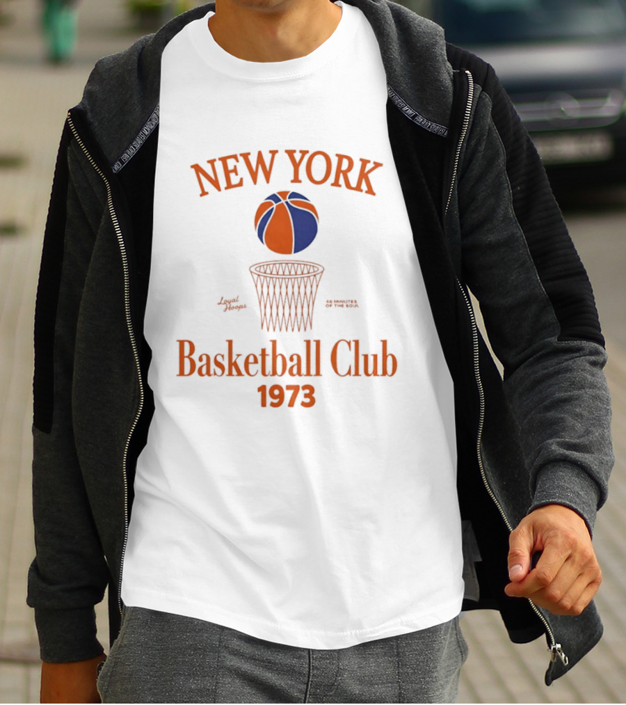 New York Basketball Club 1973 Loyal Hoops 48 Minutes Of The Soul T-Shirt