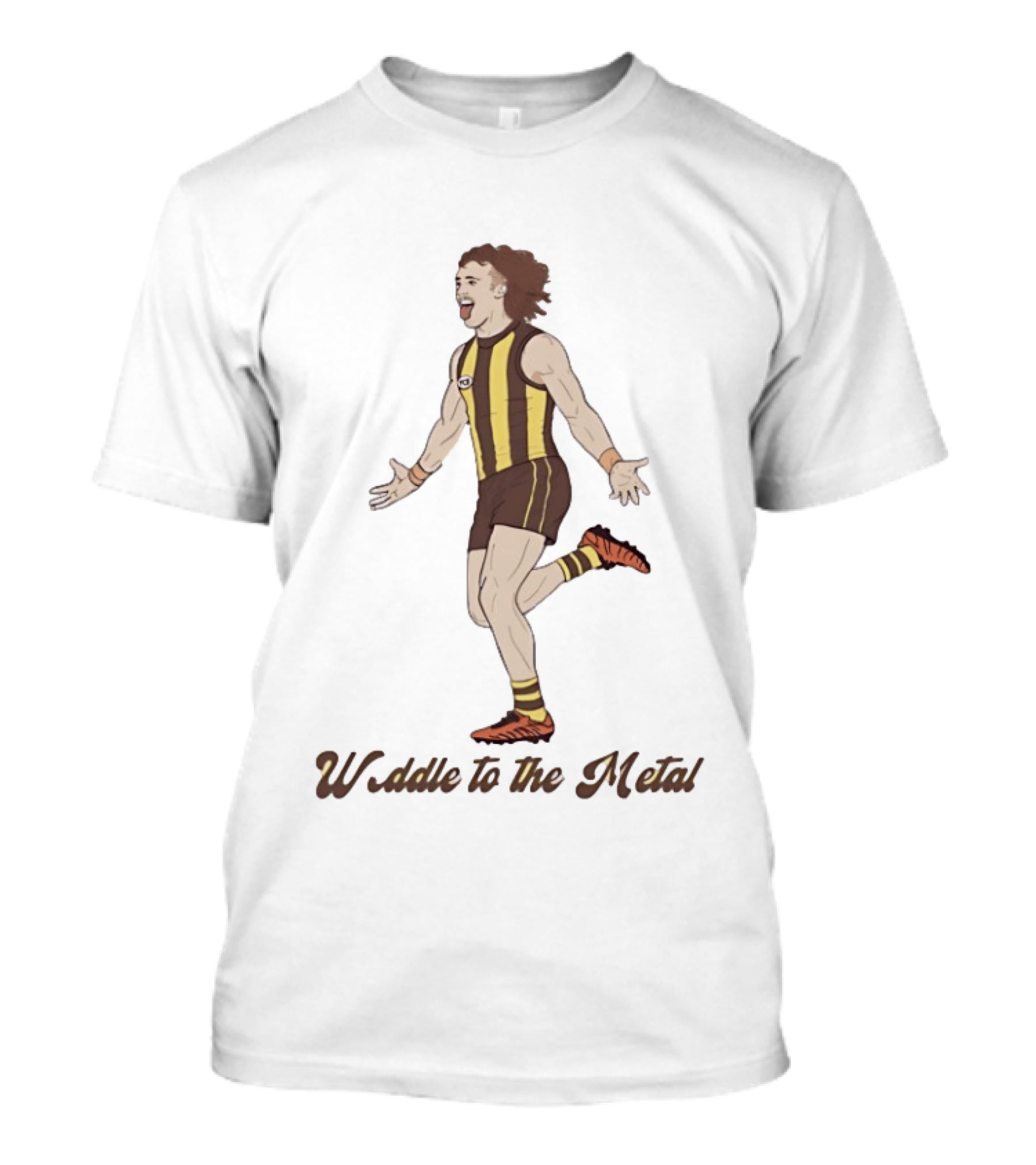 Weddle To The Metal Hawthorn Football Club Josh Weddle T-Shirt