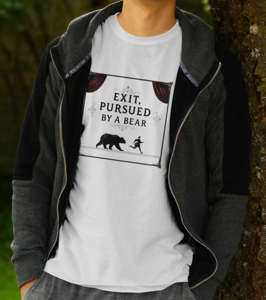 William Shakespeare The Winters Tale Exit Pursued By A Bear T-Shirt
