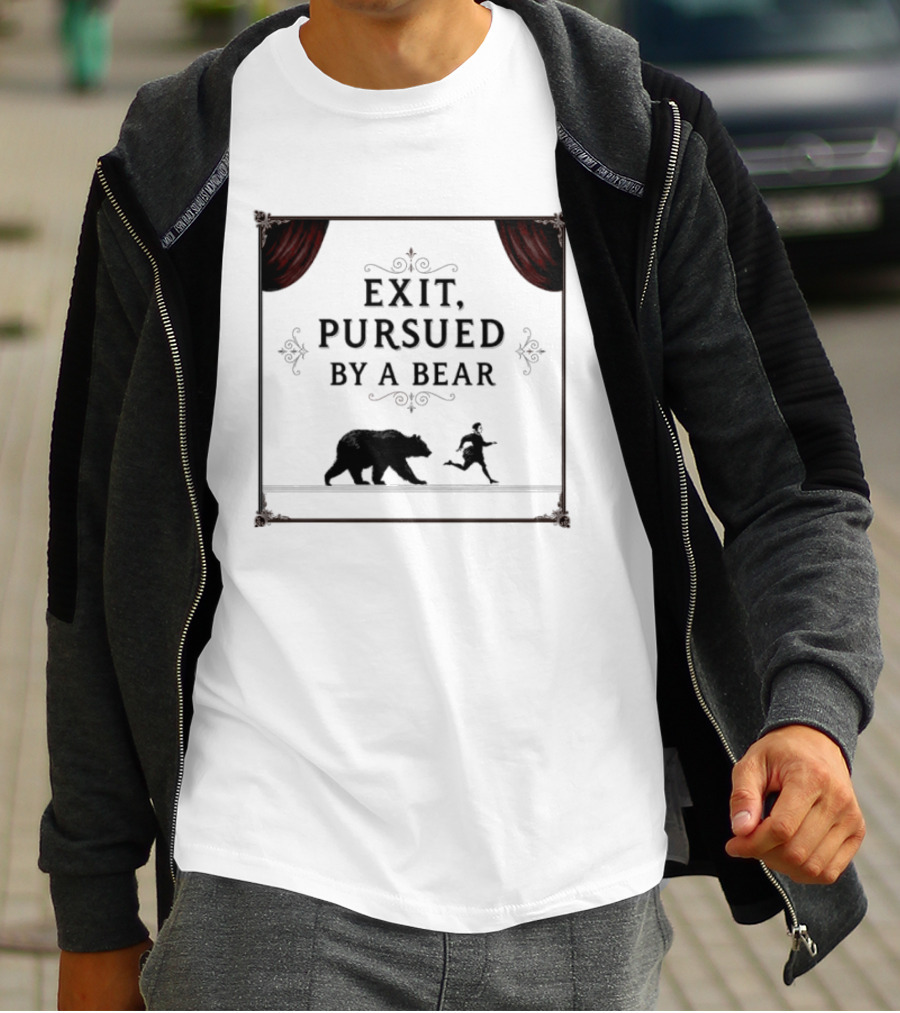 William Shakespeare The Winters Tale Exit Pursued By A Bear T-Shirt