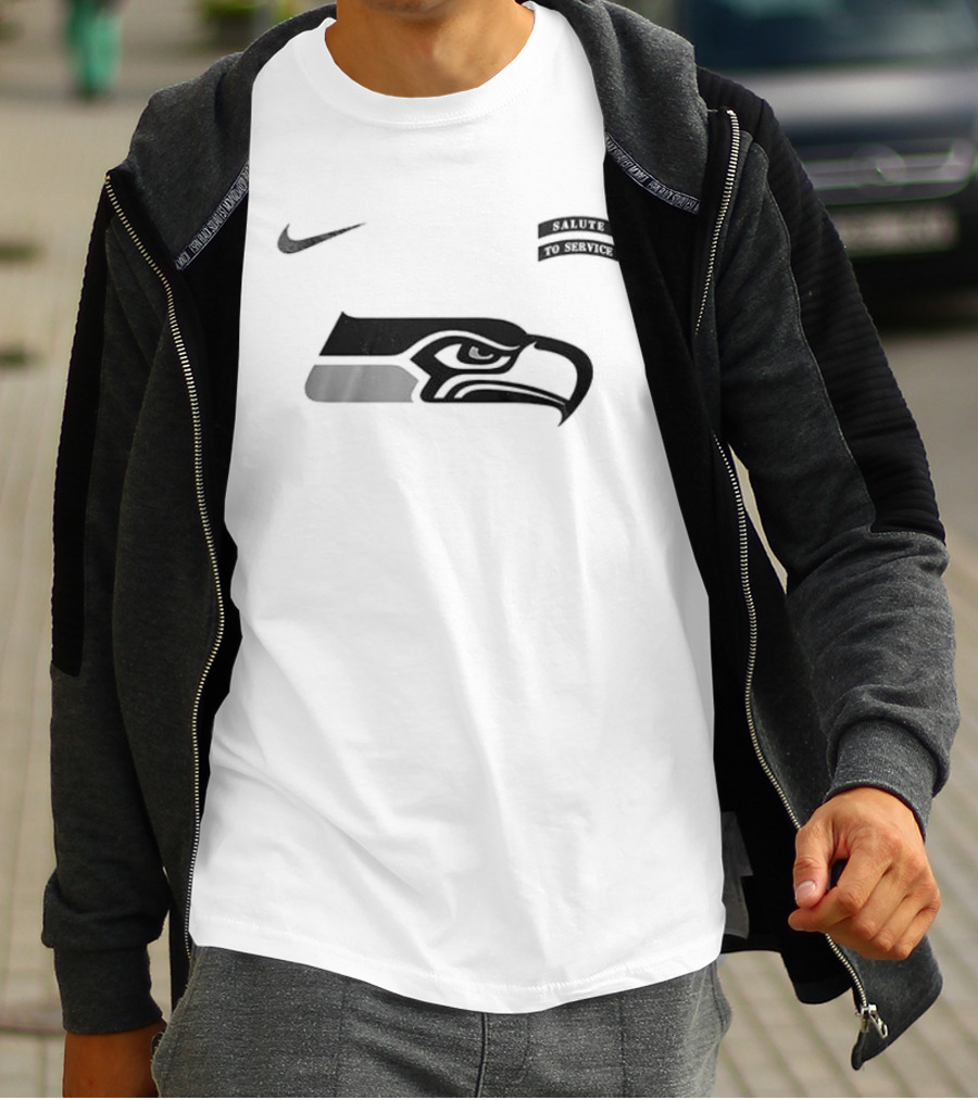 Nike Seattle Seahawks Salute To Service Name And Number T-Shirt