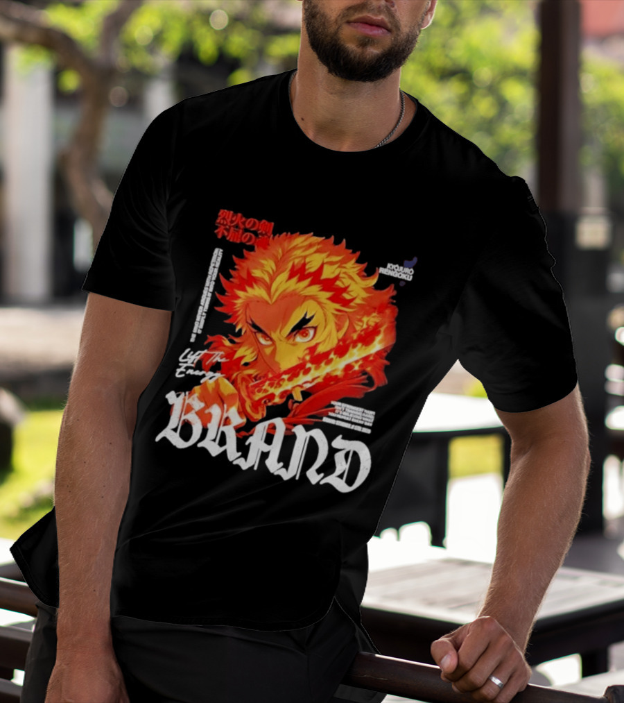 Kyojuro Rengoku Lift The Energy Flame Sword T-Shirt