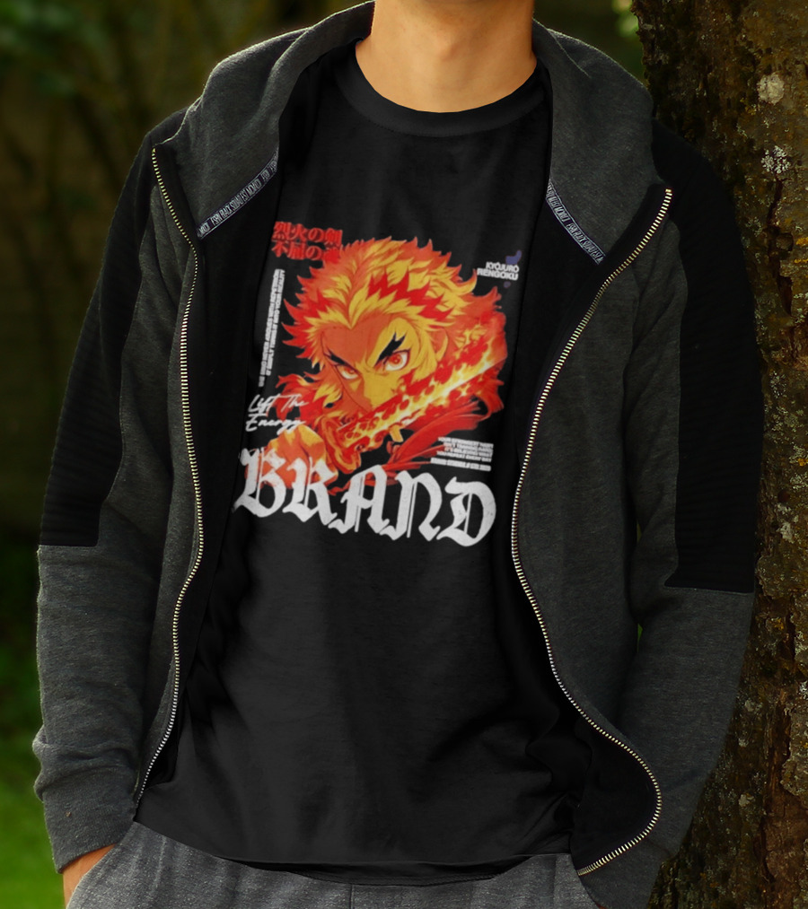 Kyojuro Rengoku Lift The Energy Flame Sword T-Shirt