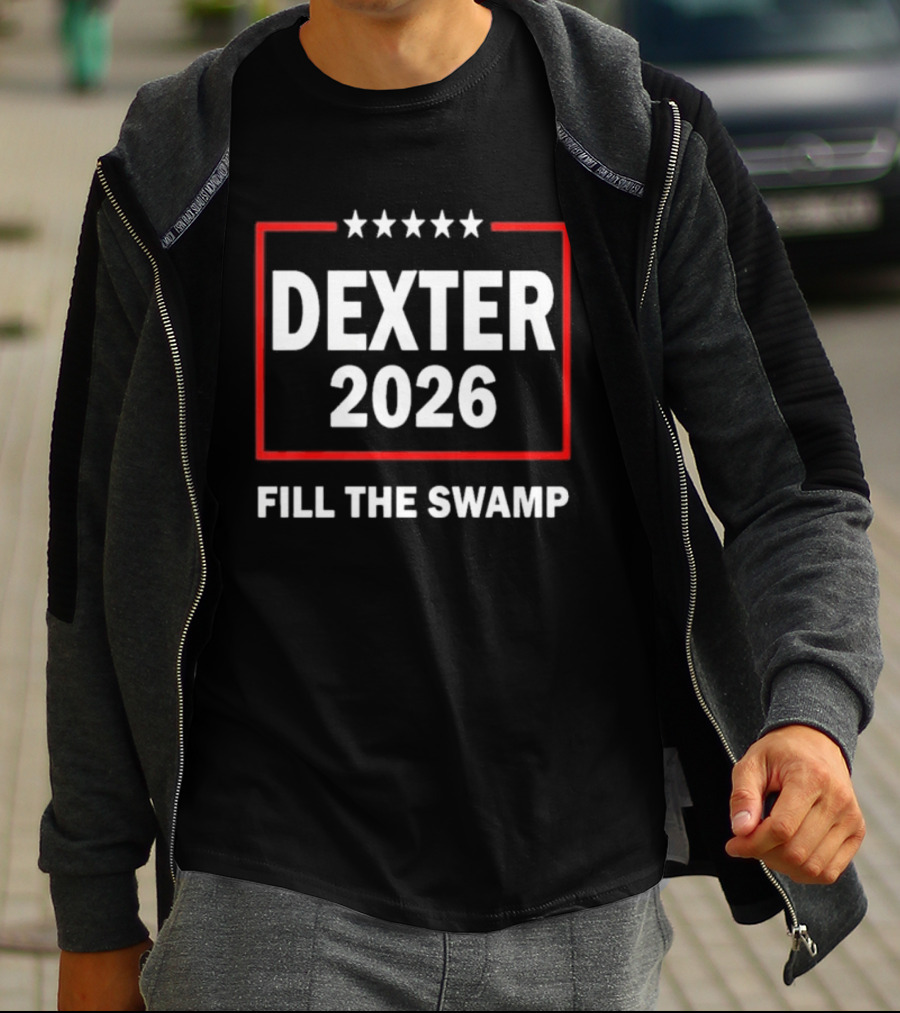 Dexter 2026 Fill The Swamp Five Stars Red Border T-Shirt