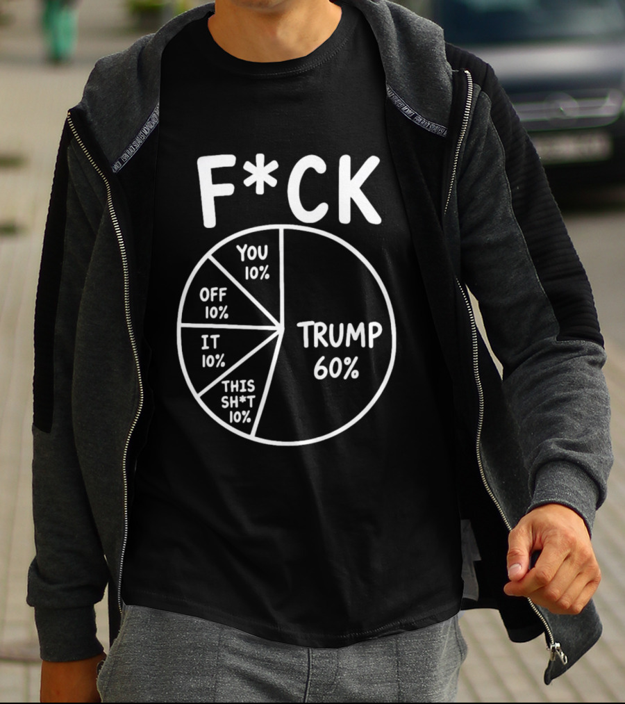 F*ck Trump Pie Chart Meme 60% You Off It This Sh*t 10% T-Shirt