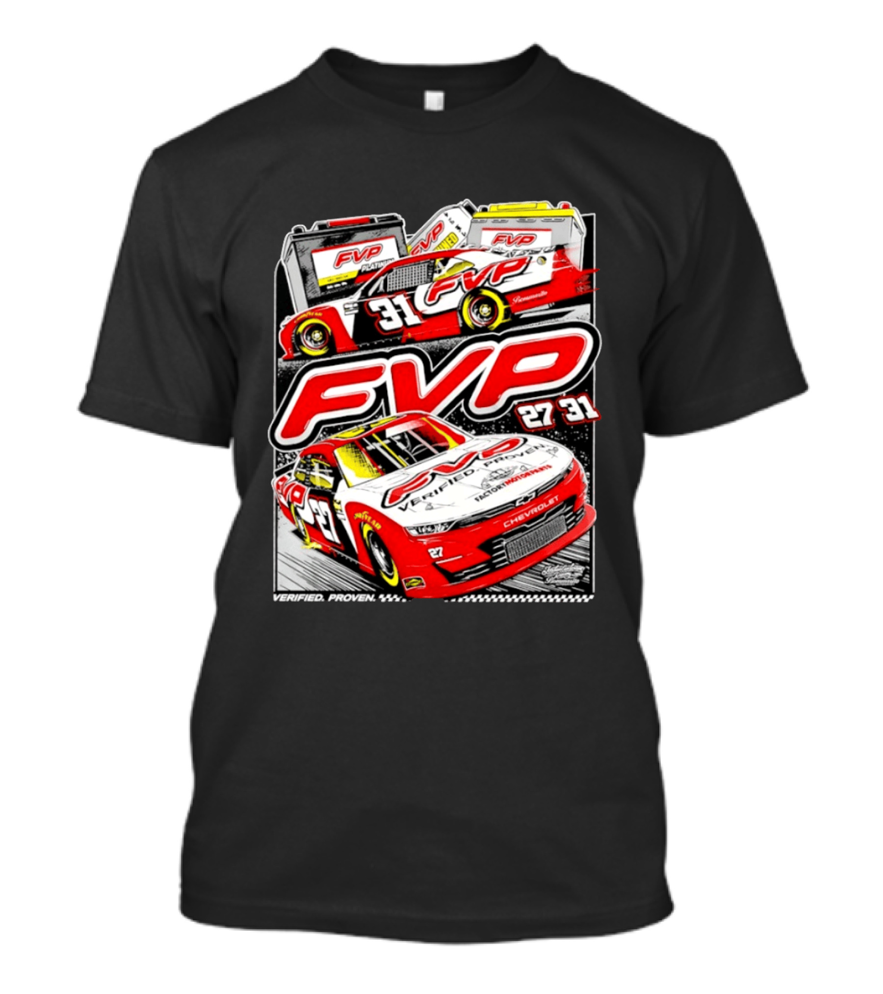FVP Verified Proven Jordan Anderson Racing Chevrolet 27 31 T-Shirt