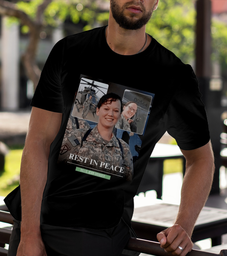 Rest In Peace Billie Jean Grinder Us Army Service T-Shirt