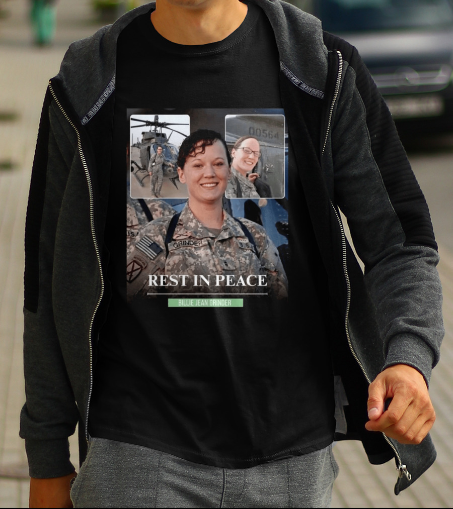 Rest In Peace Billie Jean Grinder Us Army Service T-Shirt