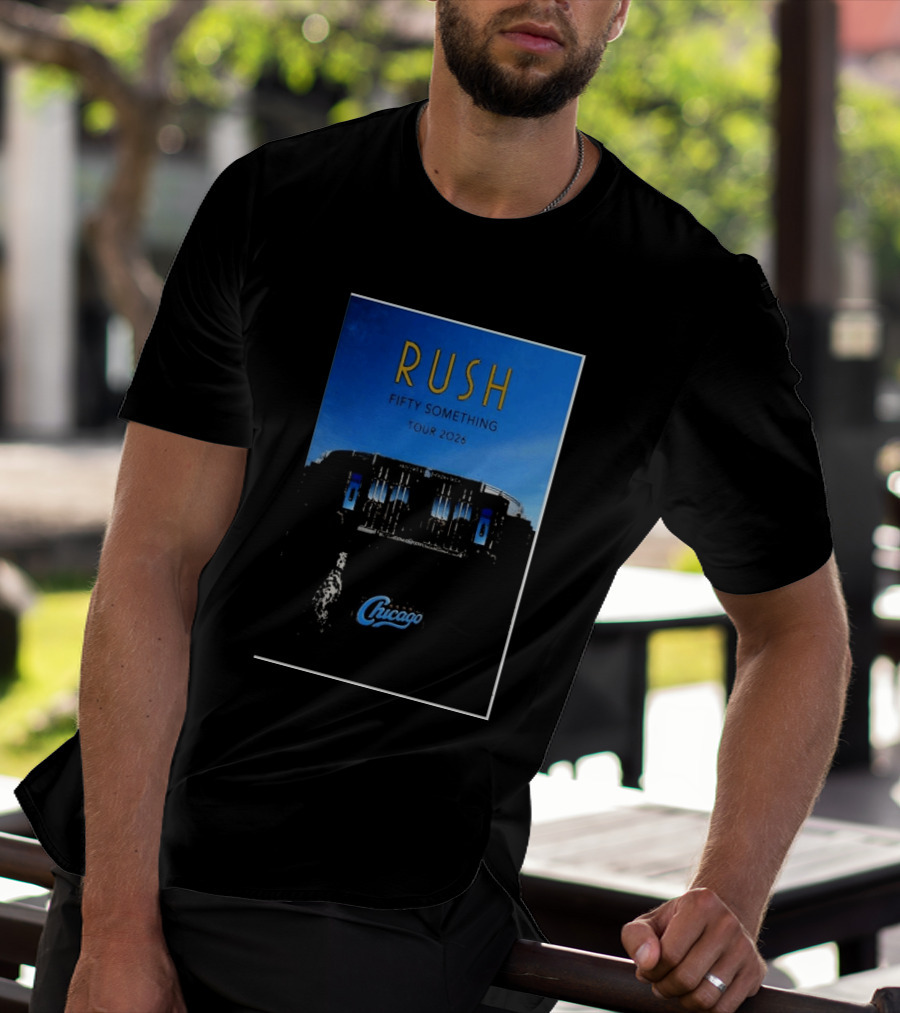 RUSH Fifty Something Tour 2026 Chicago Stadium T-Shirt