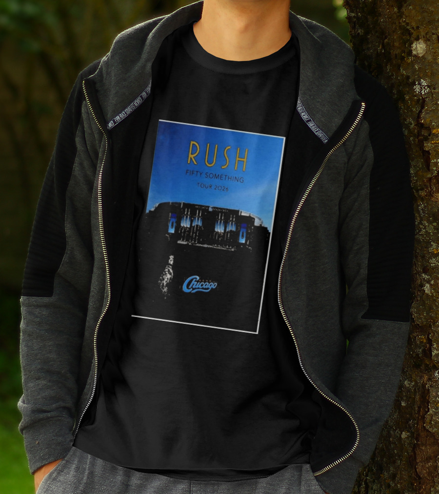 RUSH Fifty Something Tour 2026 Chicago Stadium T-Shirt
