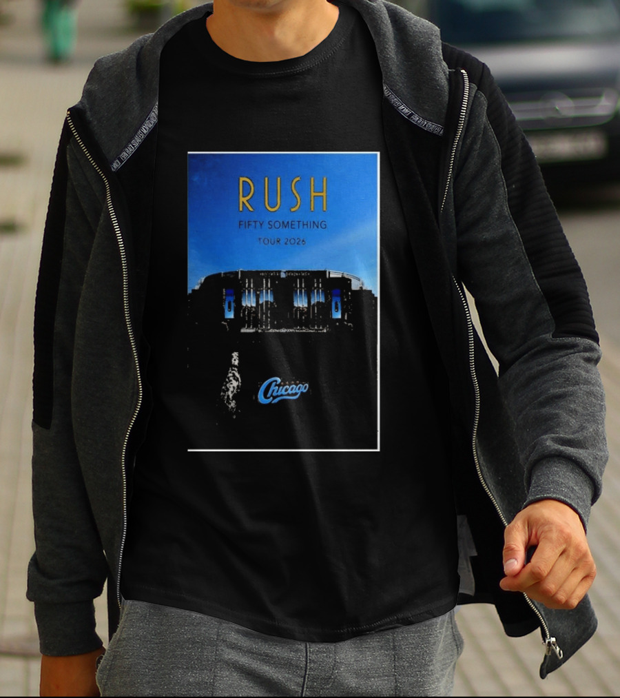 RUSH Fifty Something Tour 2026 Chicago Stadium T-Shirt
