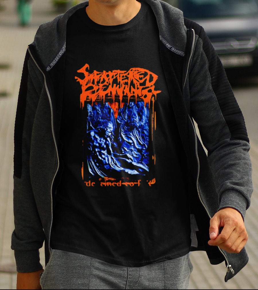 Scattered Remnants Destined To Fail Death Metal Album Cover T-Shirt