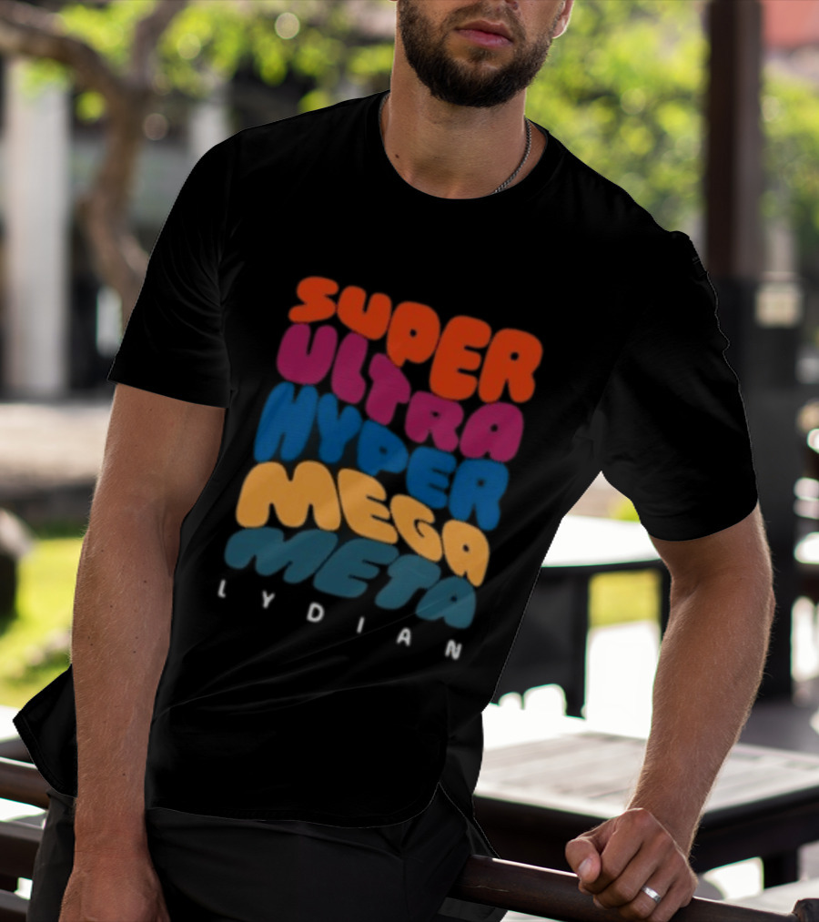 Jacob Collier Store Super Ultra Hyper Mega Meta Lydian Bold Colorful T-Shirt