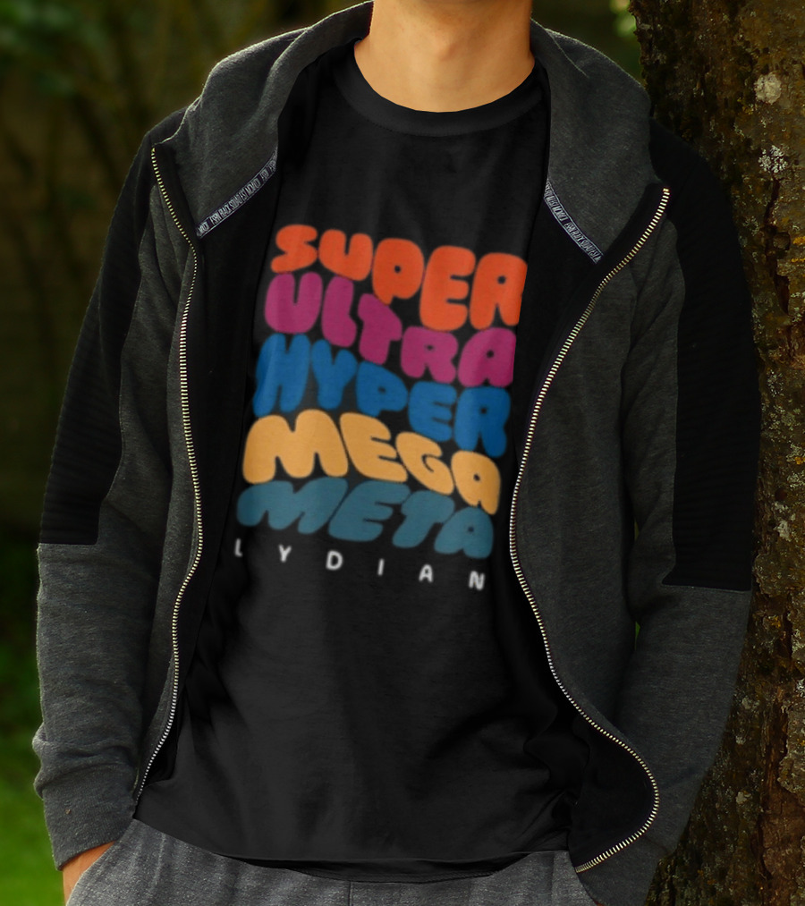 Jacob Collier Store Super Ultra Hyper Mega Meta Lydian Bold Colorful T-Shirt