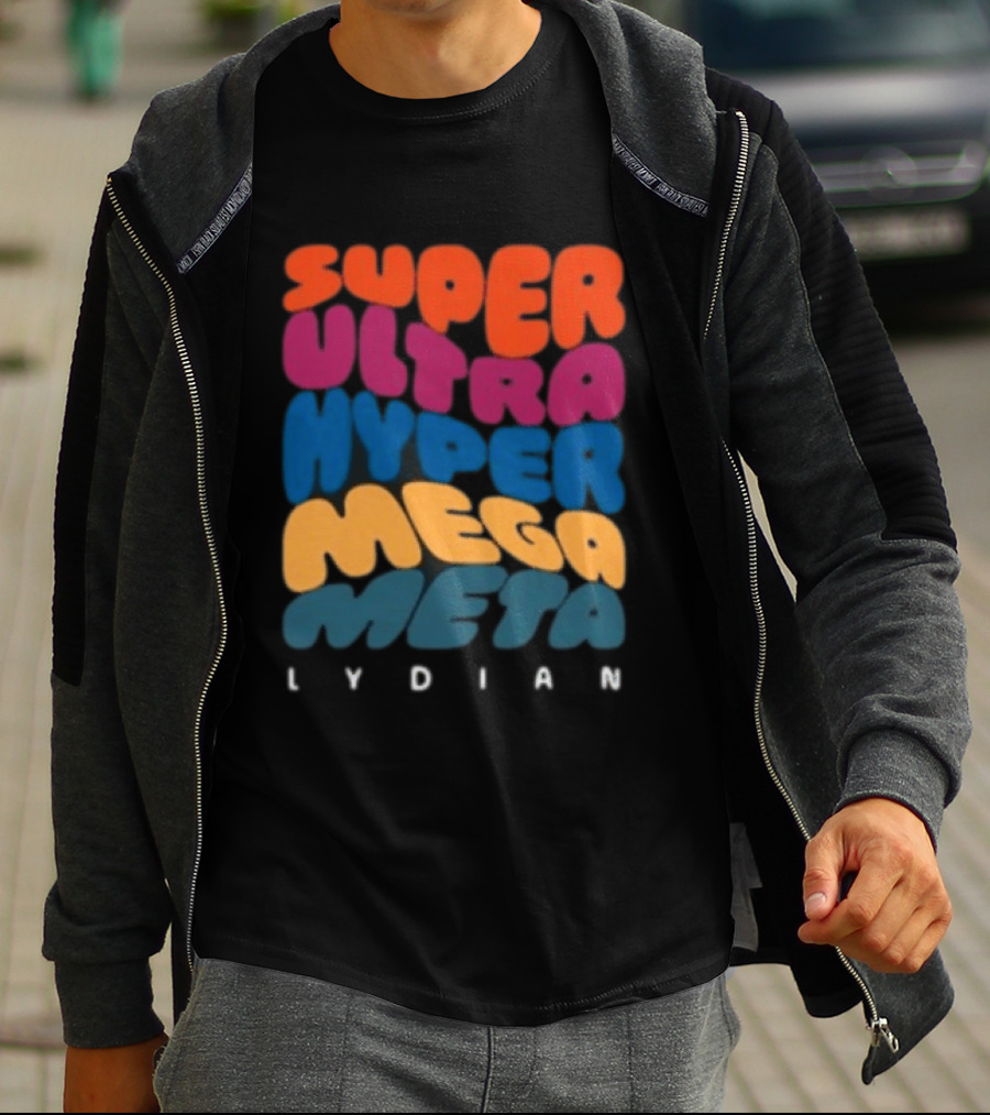 Jacob Collier Store Super Ultra Hyper Mega Meta Lydian Bold Colorful T-Shirt