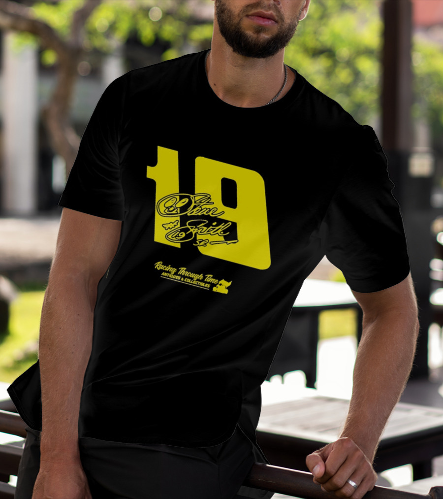 Steve Smith Sr 19 Racing Through Time Antiques Collectibles T-Shirt