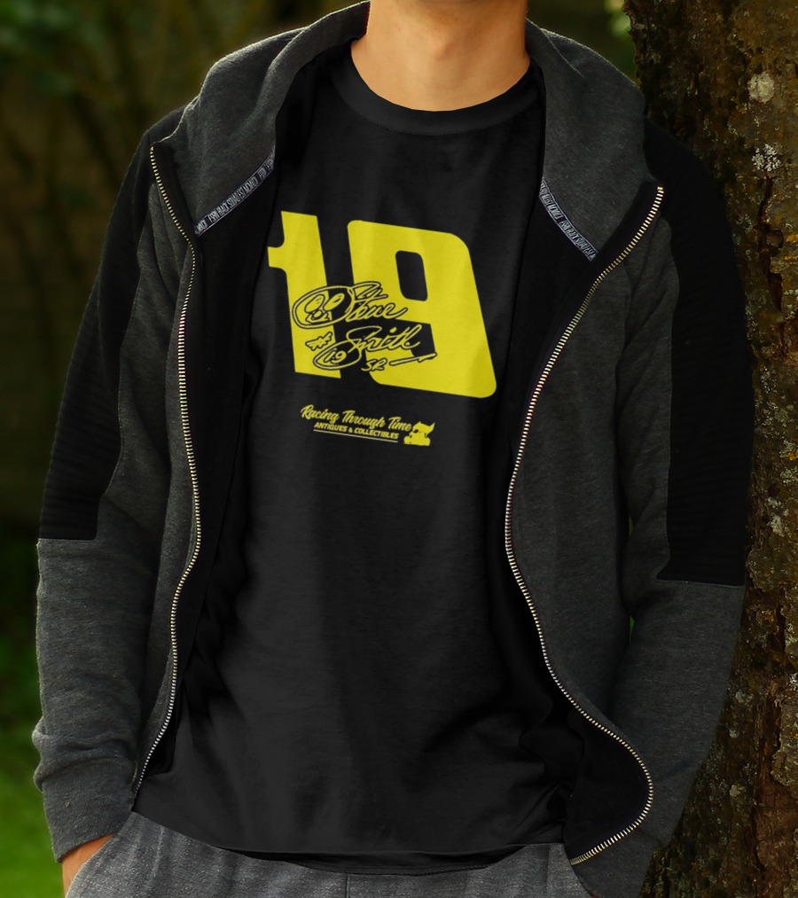 Steve Smith Sr 19 Racing Through Time Antiques Collectibles T-Shirt