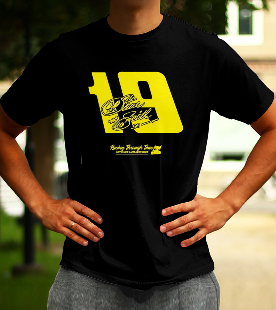 Steve Smith Sr 19 Racing Through Time Antiques Collectibles T-Shirt