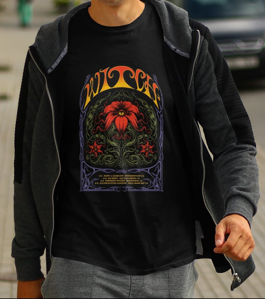 Witch California 2026 Tour Pioneertown San Luis Obispo Sebastopol Half Moon Bay T-Shirt