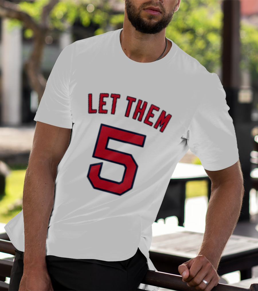 2026 Red Sox Let Them 5 Jersey Giveaway Red Sox Promotion T-Shirt