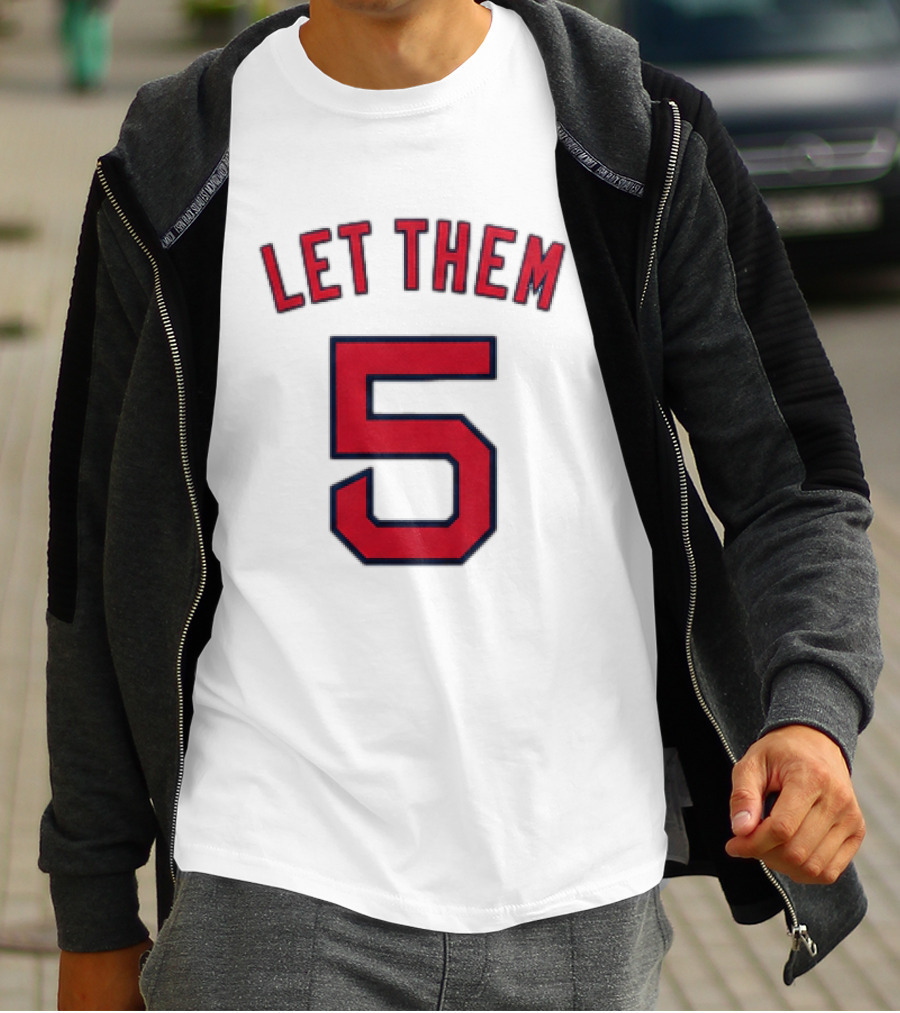 2026 Red Sox Let Them 5 Jersey Giveaway Red Sox Promotion T-Shirt