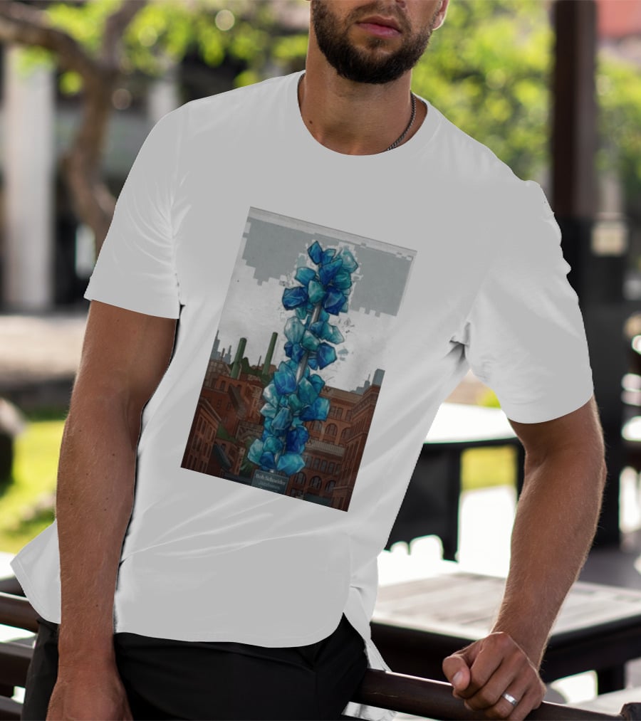 Bob Schneider Jazzbones Tacoma Washington August 7 2026 Blue Crystal Cityscape T-Shirt