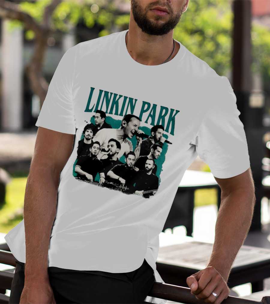 Linkin Park Chester Bennington Mike Shinoda Band Collage T-Shirt