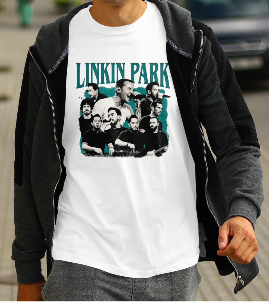 Linkin Park Chester Bennington Mike Shinoda Band Collage T-Shirt